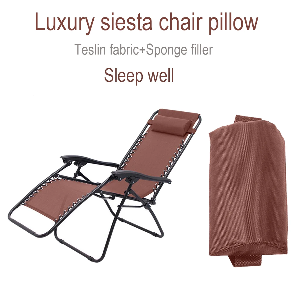 Kopfstützen-Kopfkissen, Kissen für klappbare Sling-Stühle/Liegestühle/Lounge-Sessel für Terrasse, Garten, Pool, Stuhl, Reisekissen