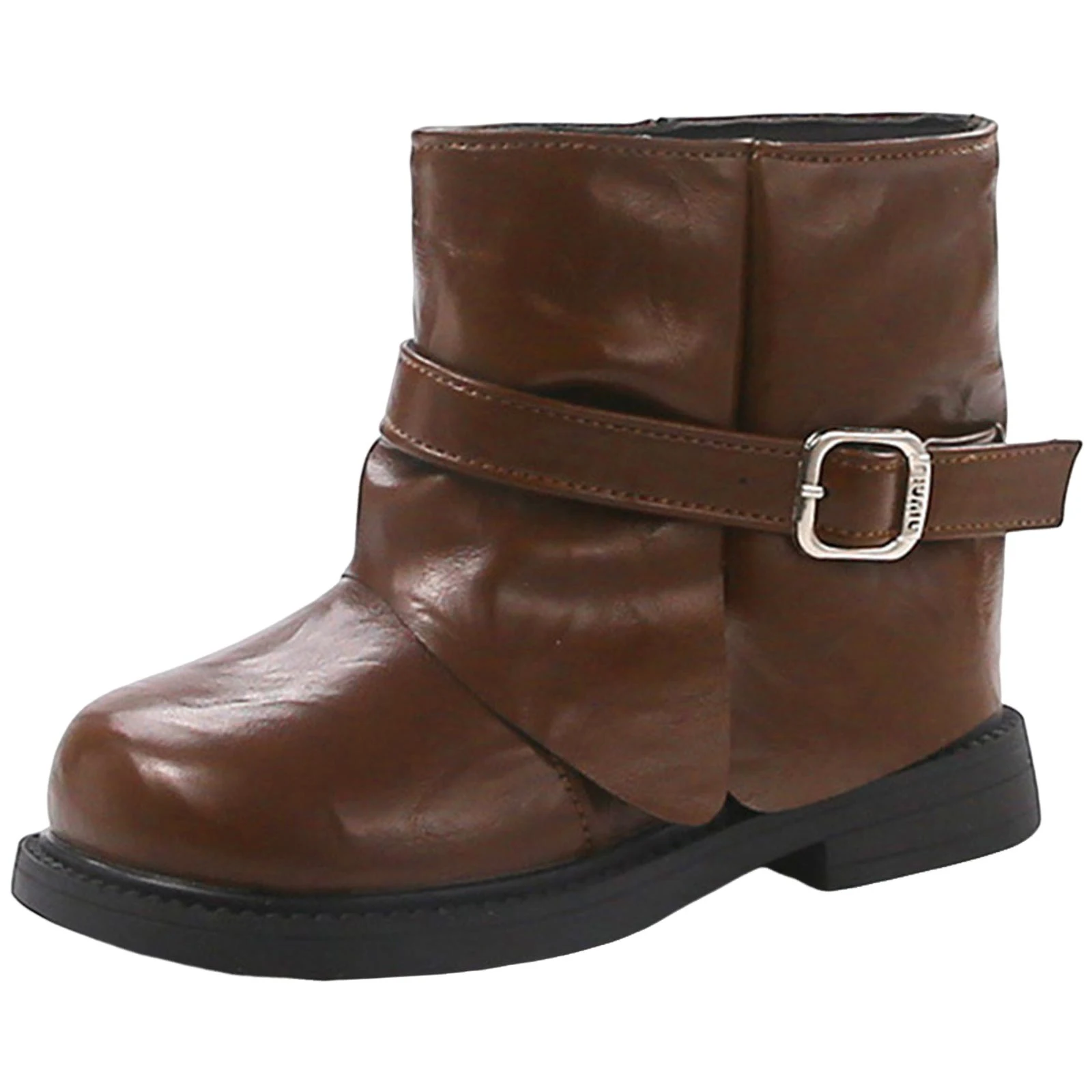 

Children's Boots Short Boots For Girls With Belt And Pile Boots For Some Children White Girls Cowboy Boots