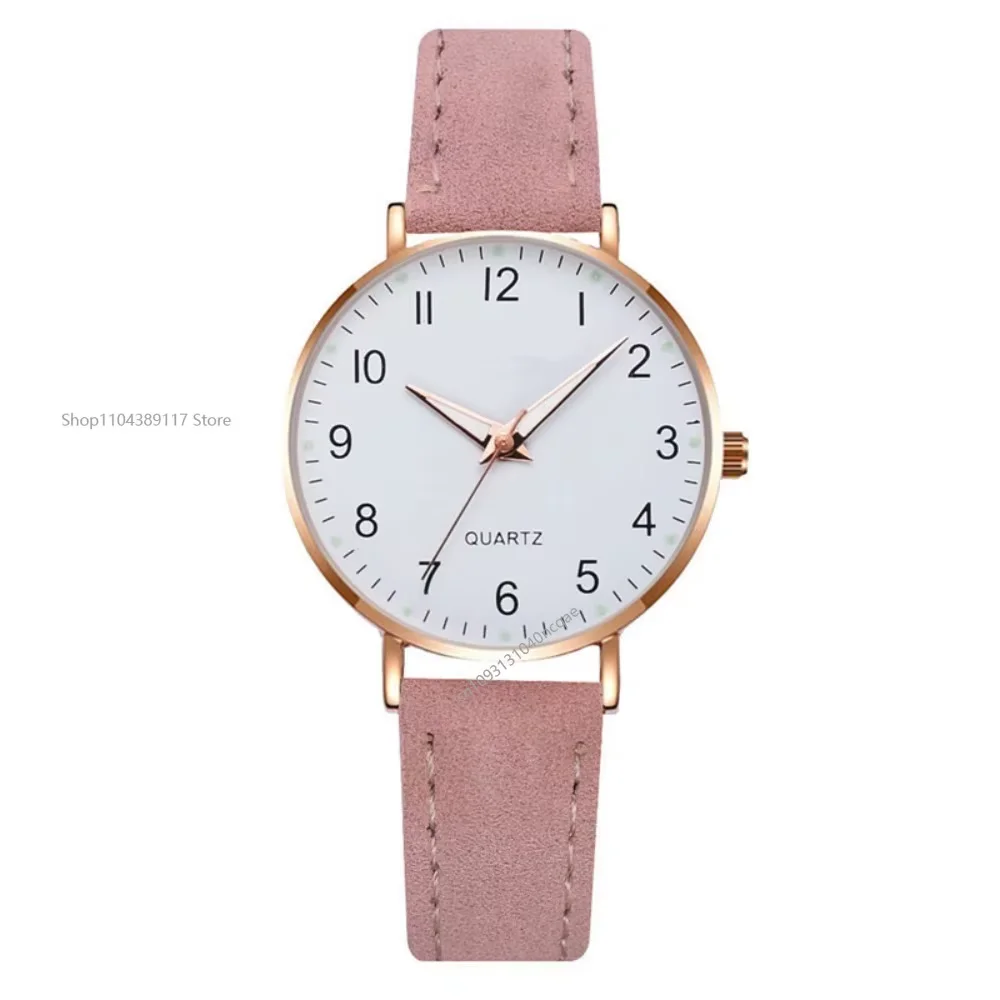 نساء موضة ساعة عادية ساعات يد مجموعة جلدية بسيطة مستديرة الهاتفي Ladise كوارتز ساعات المعصم فستان ساعة Montre فام