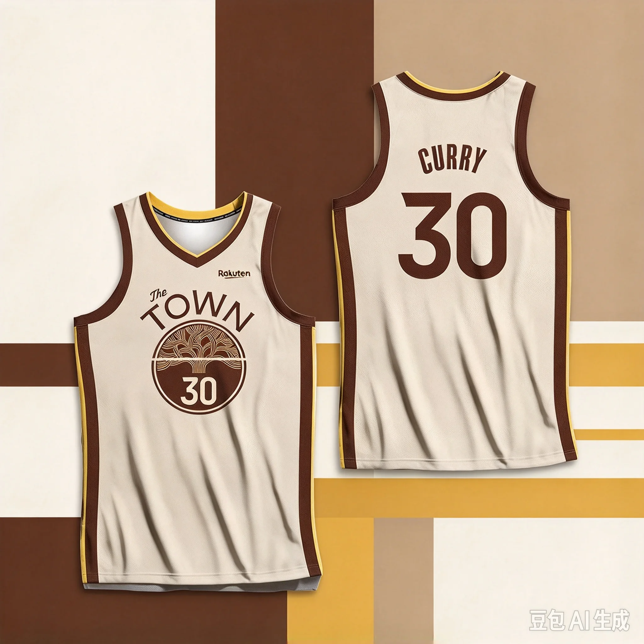 Hot Sale #30 The Town Vintage Jersey Sleeveless Basketball Sports Tank Top Brown Tree Logo Breathable Fan Uniform FamilyMatching