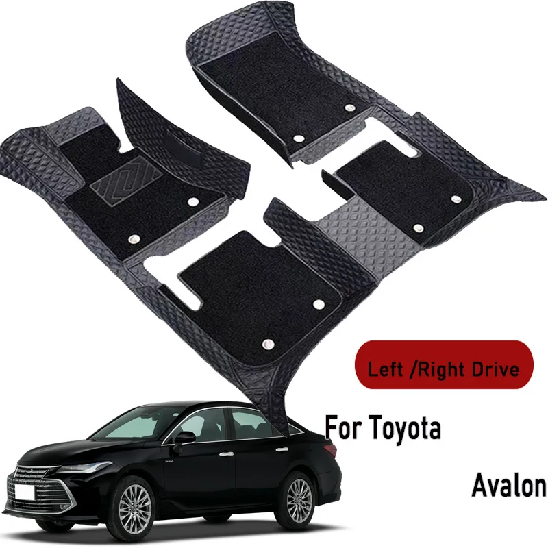 Car floor mats for Toyota Avalon 2019 2020 2021 2022 2023-2024 Customauto foot Pads automobile carpet cover interior accessories