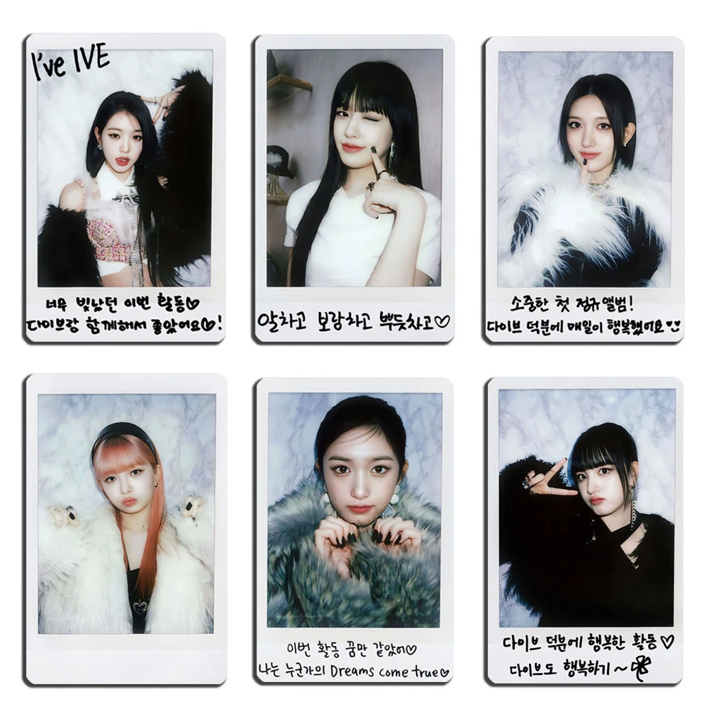 

KPOP IVE LOMO Cards I've IVE Album Photocard 6Pcs/Set Gaeul Yujin Wonyoung LIZ Rei Leeseo Postcard Minive Fans Gift DIVE Collect