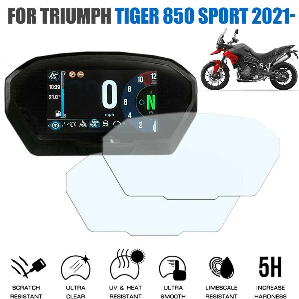 

Для Triumph TIGER 850 TIGER Sport 2021 2022 Мотоциклетные аксессуары кластер Защита от царапин защитная пленка для экрана инструмент