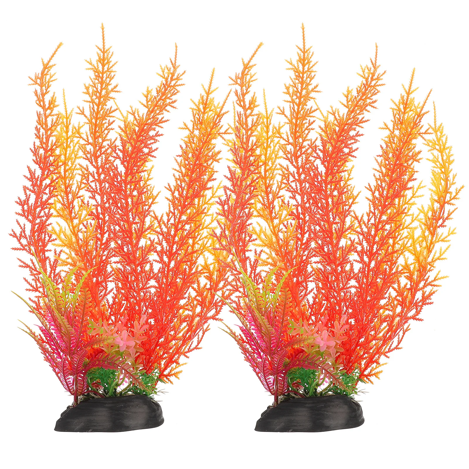 

2Pcs Water Grass Decor Aquarium Accessories for Fish Tank Fake Plants Landscape Grass for Underwater DIY Decorative Artificial