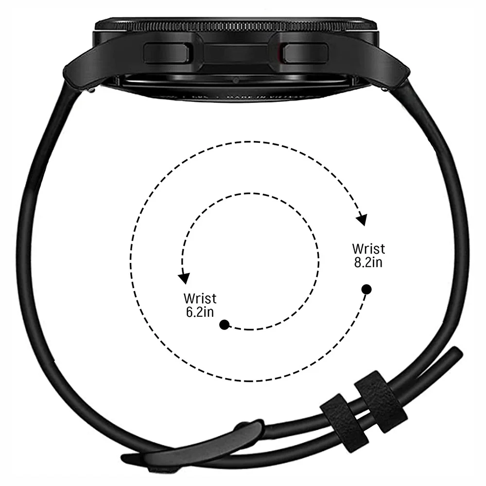 20mm 22mm Leather Strap For Samsung Galaxy Watch 7/6/3/4/Classic/5/Pro/Active 2 Breathable Belt Huawei Watch 4/3/GT5 2 Pro Band