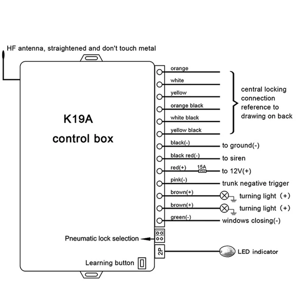 طقم قفل مركزي قفل باب السيارة نظام دخول بدون مفتاح ضوء الاتجاه وامض عن بعد إصدار صندوق السيارة العالمي 12 فولت أوتوماتيكي