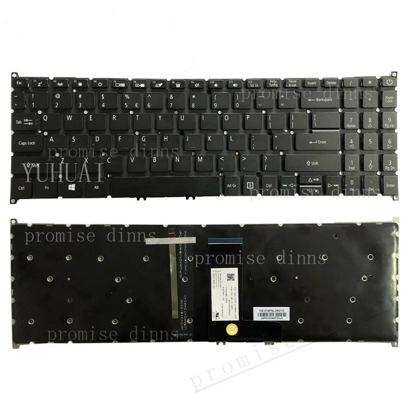 

M For Acer Swift 3 SF315-51 SF315-51G N17P4 15.6 laptop US keyboard backlit