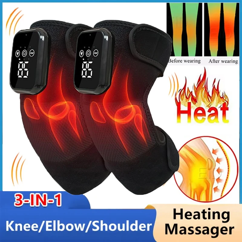 Heating Knee Massager with Vibration Therapy