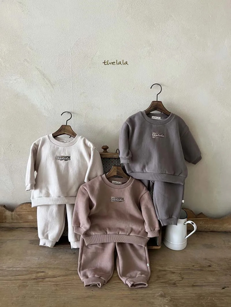 

Fashon Embroidered Children's Sets 2023 Autumn Winter Plush Boys Girls Sweater Pants 2 Pcs Cotton Letter Sports Casual Set