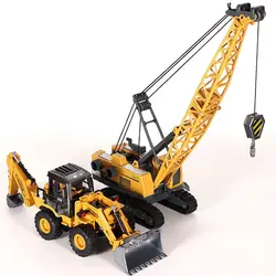 Giocattoli per ragazzi Trattore in lega Bambini Escavatore Bulldozer Gru in miniatura Modello di camion Diecast Veicolo di ingegneria agricola Regali per bambini