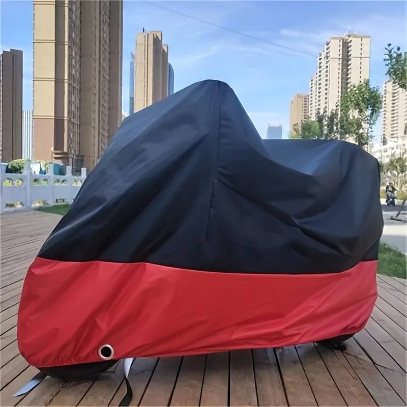 Motorcycle Cover Red Black Dust Protection Outdoor Storage For Motorcycle Rain Covers Rainproof And Sunscreen Waterproof