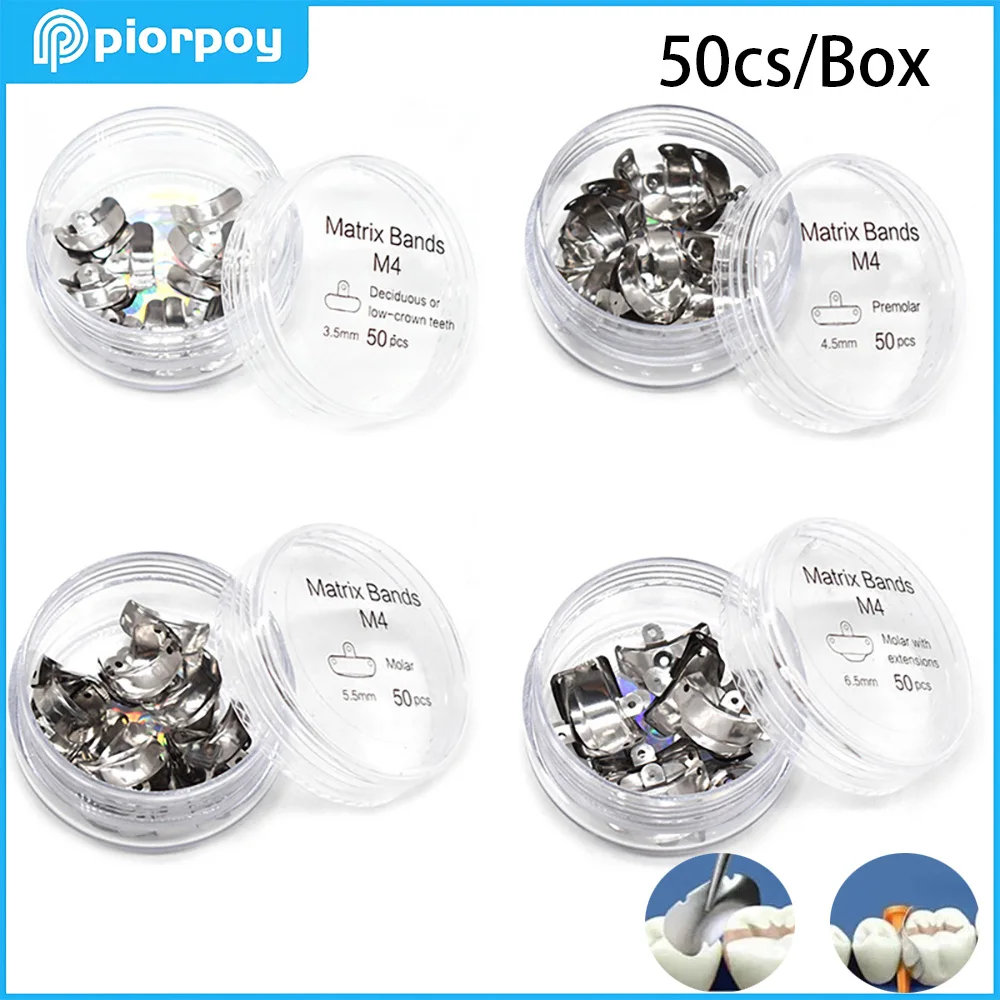 

PIORPOY Стоматологическая матрица, кольцо, секционный матричный зажим M4 NITI, секционные контурные ленты, подходят для стоматологического материала Palodent V3