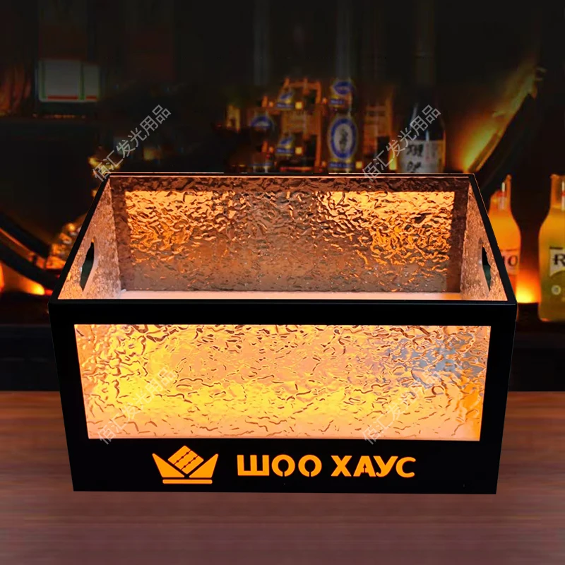 Bar KTV luminous ice bucket 24 beer frame 6 champagne frame Internet celebrity nightclub party room wine ice bucket