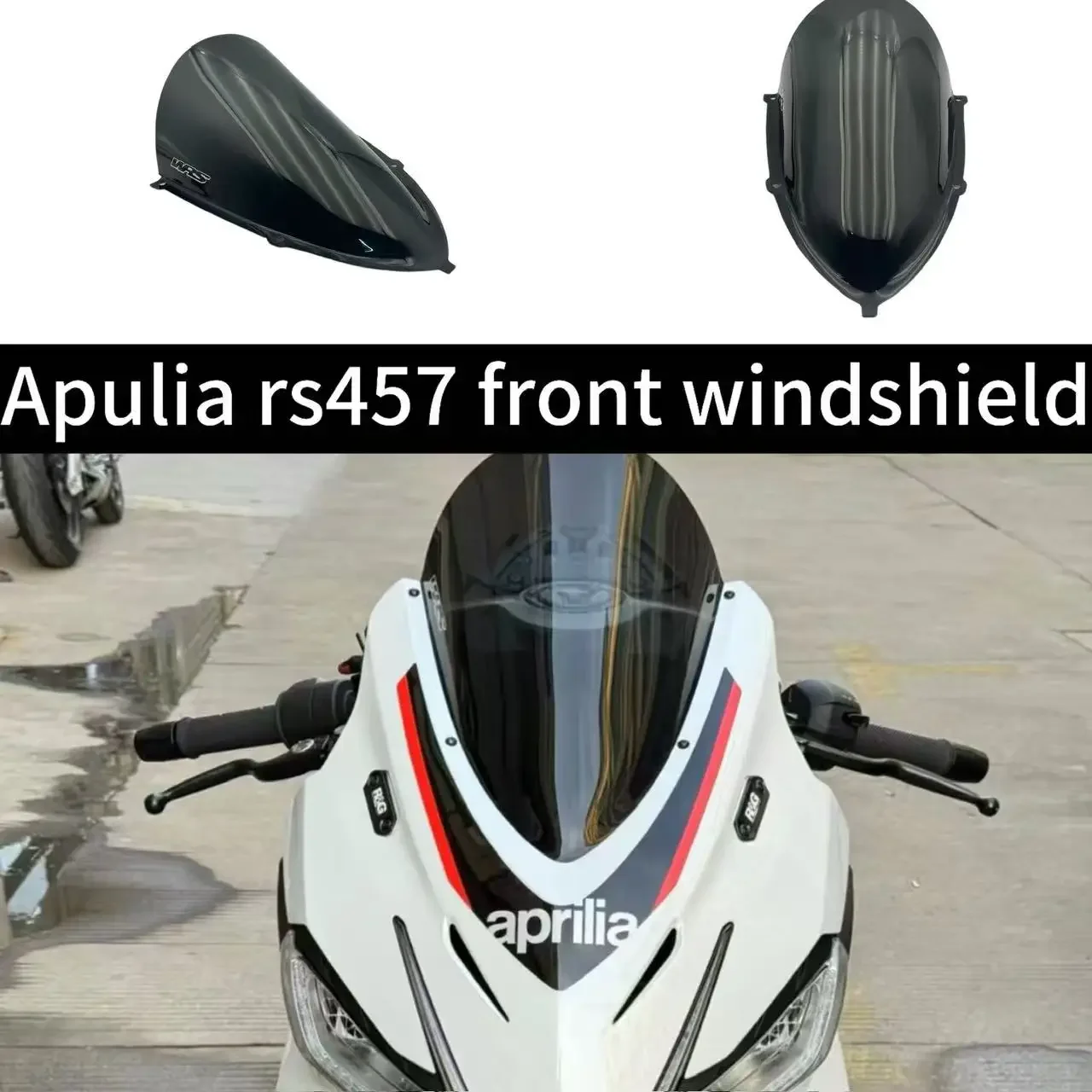 Para Aprilia RS457 rs457 RS 457 2024 2025 motocicleta de alta calidad aumentar parabrisas altos deflectores de viento delanteros
