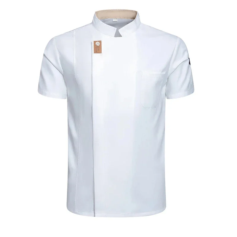 2025 Halloween Veste de Chef pour hommes et femmes، قميص de cuisinier à manches courtes، الزي الرسمي للخدمة دي بولانجيري