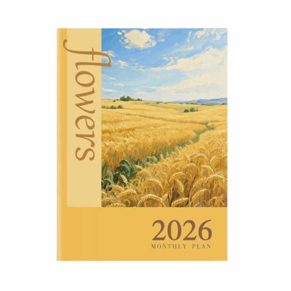 

A4 Size 2026 Calendar Planners a5 Size Efficiency Design Yearly Planner Student Gifts 24 Sheets Monthly Diary Learning Plan