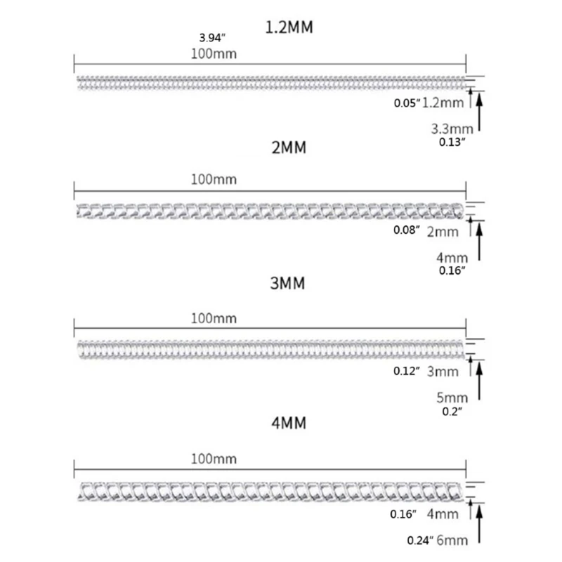 8Pieces/Set Clear Invisible Ring Guard Spring Telephone Line Adjustment Ring Resizer Make Ring Smaller to Fit Fingers