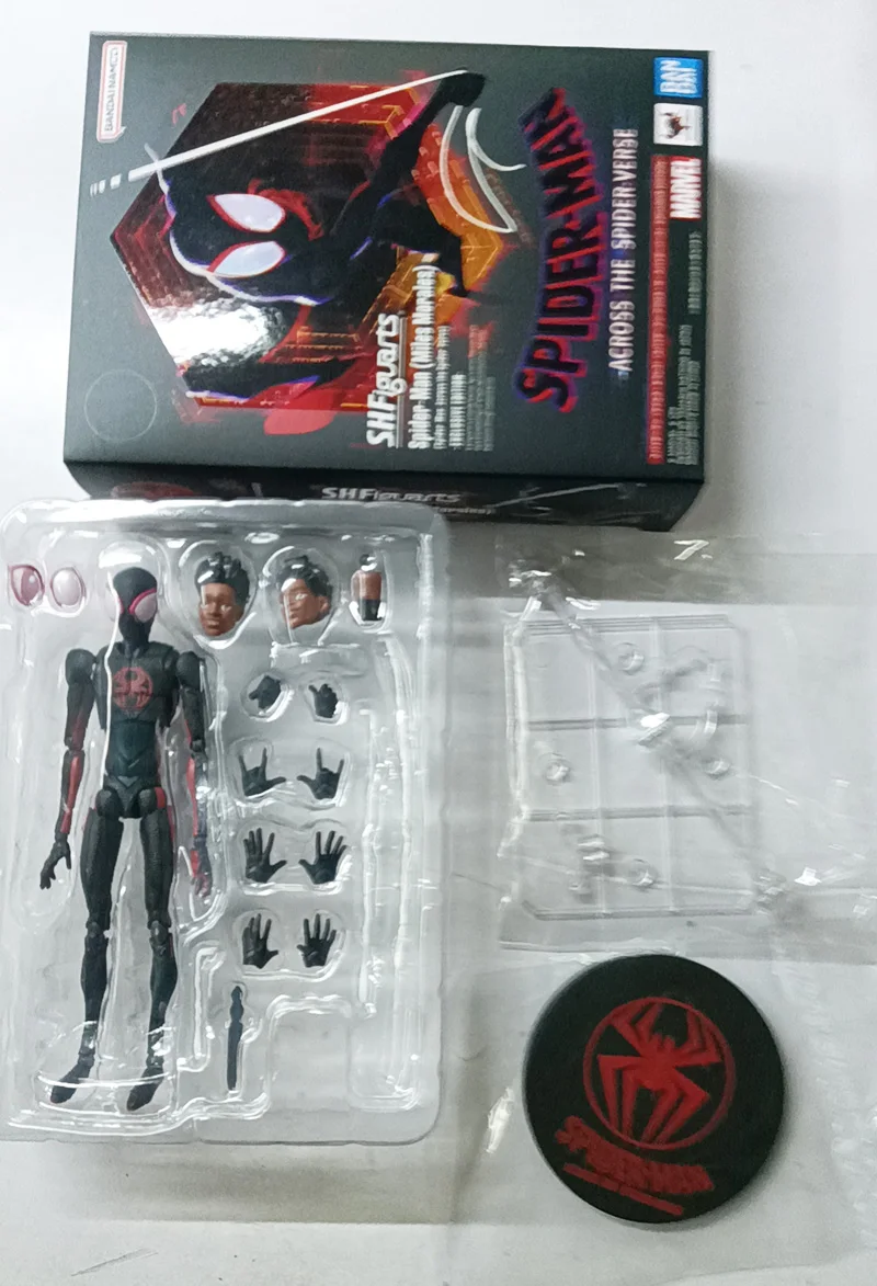 Shf الرجل العنكبوت العنكبوت جوين ستايسي سبايدرمان مايلز موراليس عمل الشكل جوين سبايدر أنيمي نموذج S.H.Figuarts مجموعة اللعب هدية