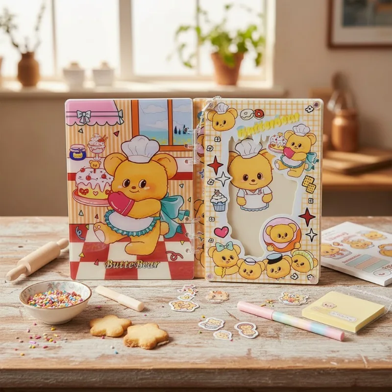 Acrylic Shake Book Rustling A5 A7 Winnie the Pooh Cartoon Sketch Diary Handbook Student Stationery Friends Sticker Kawaii Gift view 4