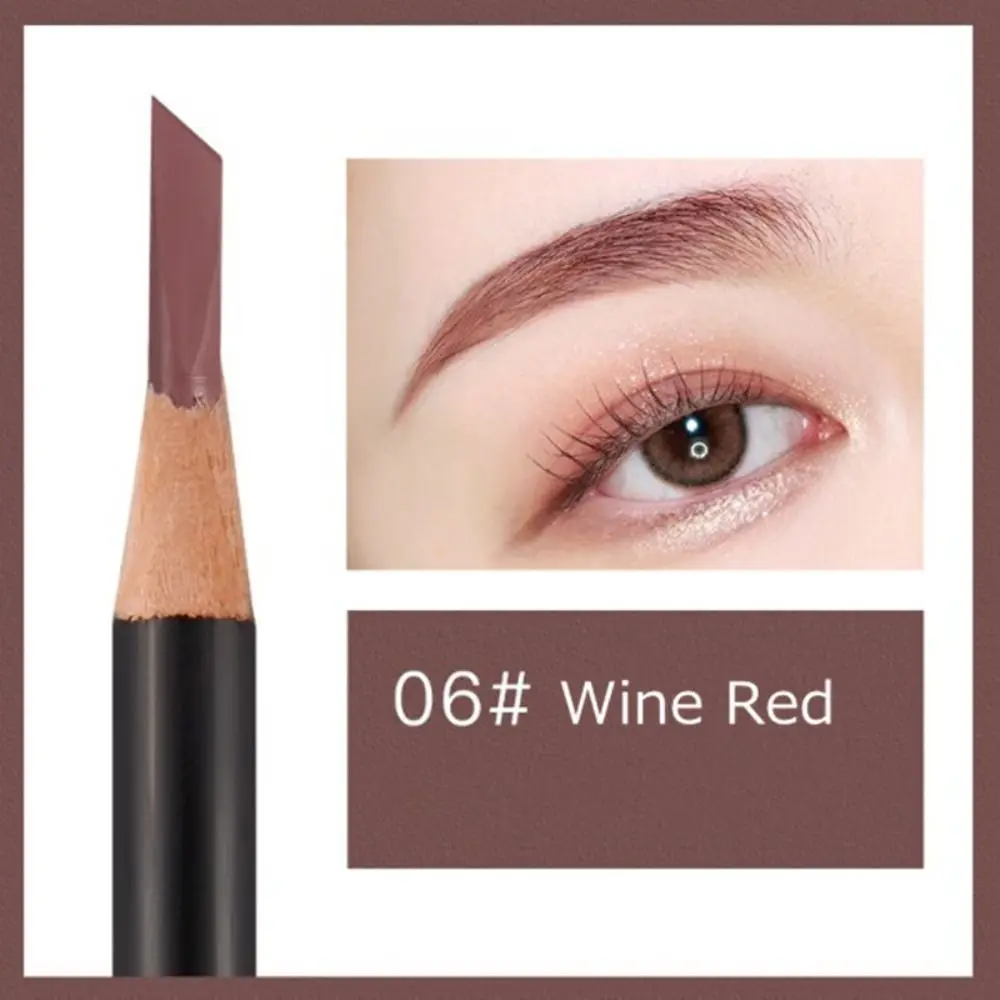 PMU-Stylo de Maquillage en Bois pour Femme, Rehausseur de Sourcils, Outil de Tatouage en Continu, Marqueur de Microblading