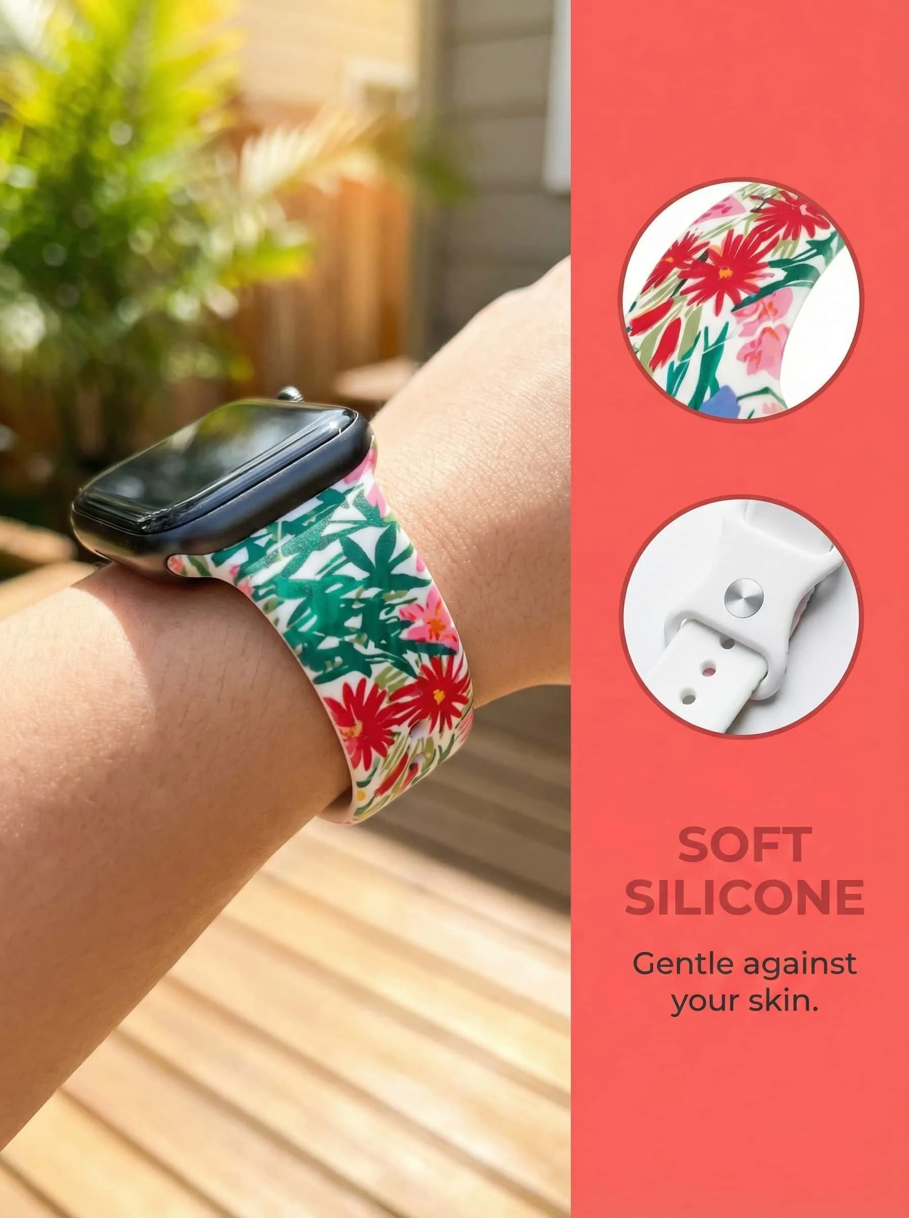 Leopardmuster-Armband für Apple Watch, 46 mm, 42 mm, 38 mm, 49 mm, 41 mm, 45 mm, 40 mm, 44 mm, Silikonarmband, iWatch Series 12, 11, 10, 9, 8, 7, 6, 5, 4, SE. – Detail 30