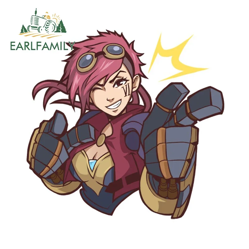 EARLFAMILY 13 سنتيمتر X 12.7 سنتيمتر ل Winking Vi LOL مضحك ملصقات السيارات الإبداعية السيارات لوح التزلج دراجة نارية ملصق مائي واقية من الشمس مقاومة للخدش #1