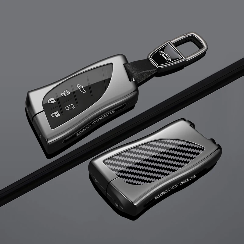 Zine Alloy Carbon Fiber Car Key Case Cover For Lexus NX ES UX US RC LX GX IS RX 200 250h 350h LS 450h 260h 300h UX200 Accessory