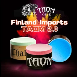 Original TAOM Chalk Round Blue Green Pink Colors Billiard Chalk Pool Chalk Snooker Chalk Billiard Accessories