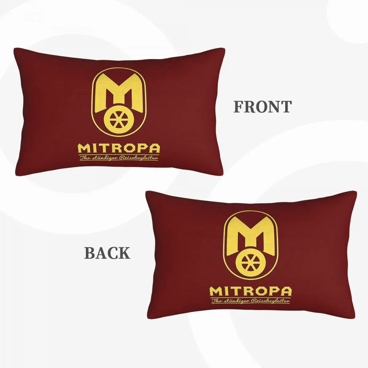 Mitropa Your Constant Travel Companion Rectangle Pillowcase Cushion Cover Decorative Bedroom Bed Home Comfort Throw Pillow
