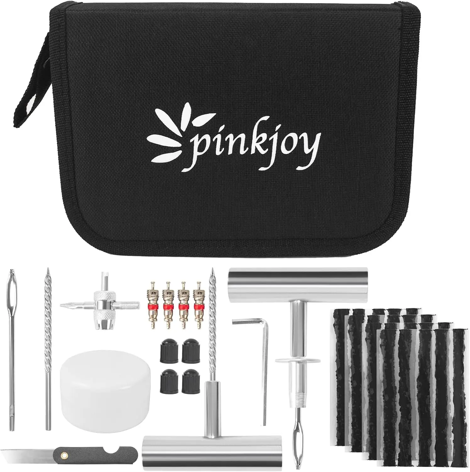 

Heavy Duty Tire Repair Kit - 36 Pcs for Car, Motorcycle, ATV, Truck, Tractor, Jeep, Lawn Mower, RV