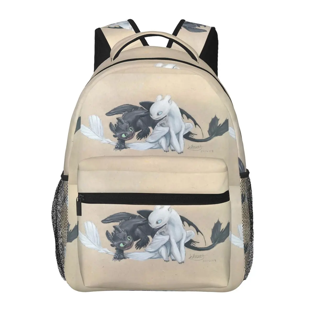 Toothless And Lightfury Backpacks Boys Girls Bookbag Children School Bags Cartoon Laptop Rucksack Shoulder Bag Large Capacity