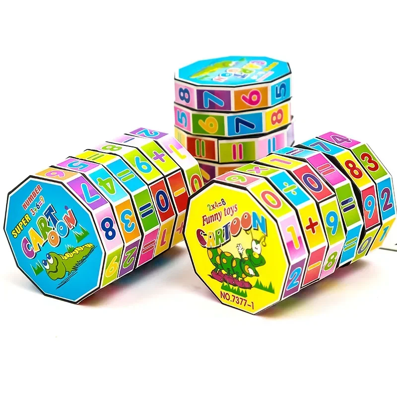 Montessori Magische Cilinder Wiskunde Nummers Kubus Rekenkundige Speelgoed Kinderen Wiskunde Tellen Spel Puzzel voor Kinderen Onderwijs Leren