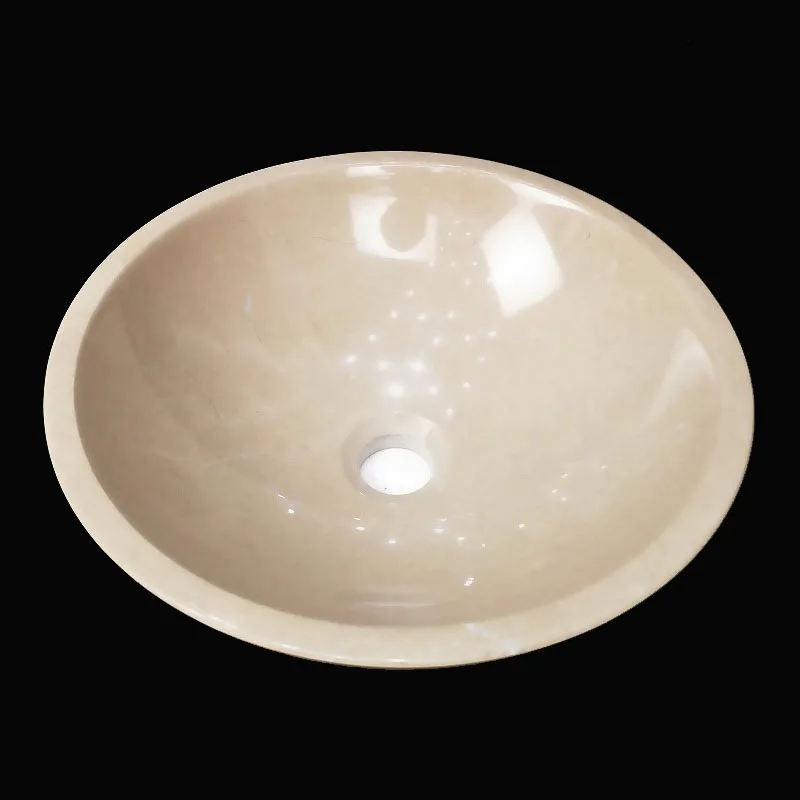 

35cm diameter marble single basin art basin mini pocket round basin small household wash basin light luxury