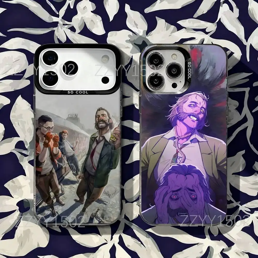 

D-DiscoS E-ElysiumS Game Phone Case For iPhone 17,16,15,14,13,12,X,8,Pro,Max,Plus,SE4,Air,Mini HD Black IMD Matte