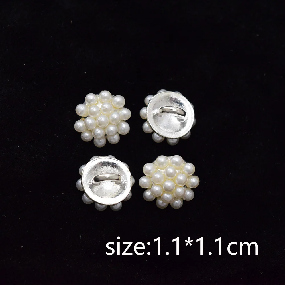 10Pcs/Lot Various Pearl And Rhinestone Small Exquisite Buttons For Shirts Clothing Decorative Accessories Buttons