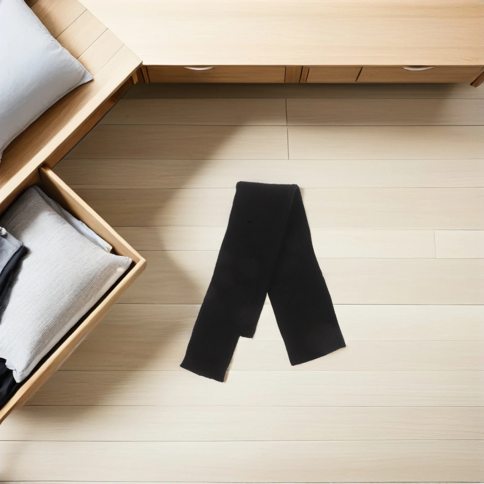 

1 Pair Warm Sleeves Long Knit Arm Warmers For Women Winter Autumn Fingerless Gloves With Thumb Holes Thermal Arm Socks