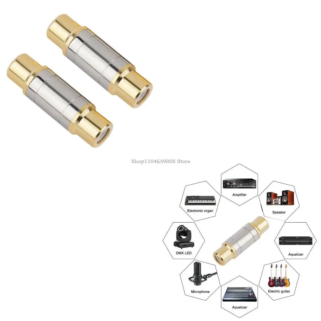

Gold-plated Female to Female Video Cable Extender Adapter Connector