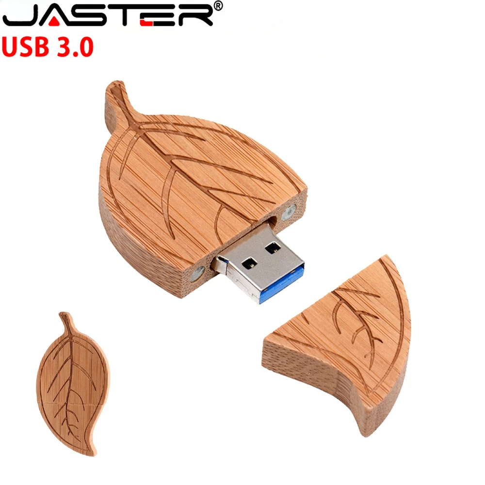 

USB3.0 Wooden Leaves USB 3.0 Flash Drive 128GB Pen Drive 64GB Memory Stick 32GB Storage Device Pendrive USB Stick Creative Gifts