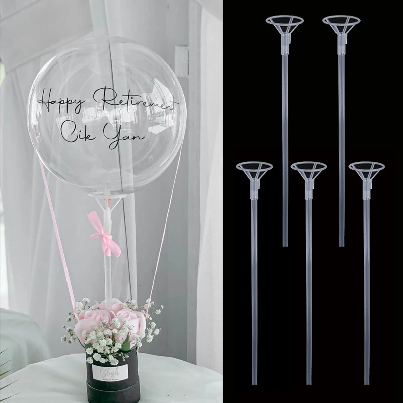Uchwyt na balon stołowy na dekoracyjne ślubne balony stojak na kolumnę zestaw świeczników dla dzieci dekoracje na przyjęcie urodzinowe kolumna balonowa Baby Shower — zdjęcie 3