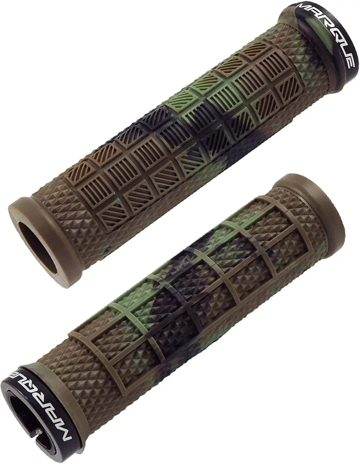 

Mountain Bike Grips with Single Lock On Collar for Handlebar, Anti-Slip TPR Rubber for BMX, E-Bike, Scooter & Most Bicycles