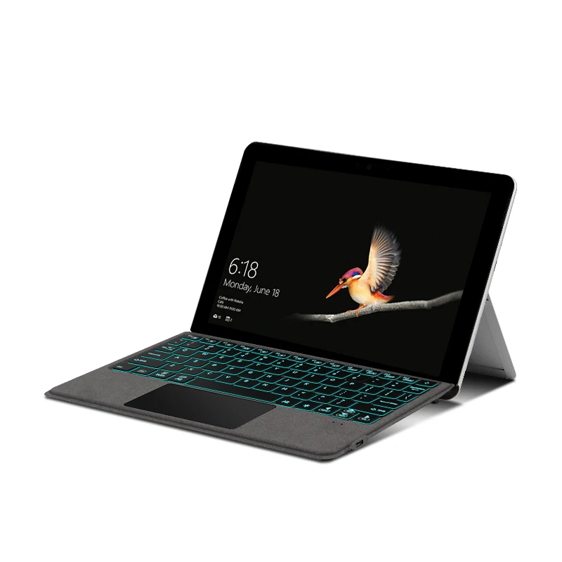 AJIUYU Magnetic Backlit Keyboard For Microsoft Surface Go 3 1 2 Tablet PC Go3 Go2 Go1 10.1 10.5 inch PC Keyboard Cover