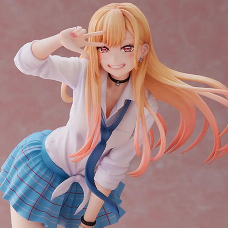 مجسم My Dress-Up Darling Marin Kitagawa مقاس 21 سم |   الحب الخريف أنيمي فتاة موحدة |   زخرفة حالة الكمبيوتر القابلة للجمع