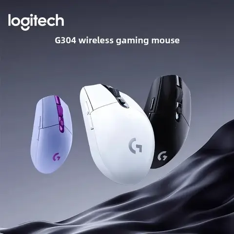 Mouse para jogos sem fio Logitech G304 Lightthspeed original, sensor Hero 12K, 12000DPI, 6 botões programáveis, PC compatível com MacOS