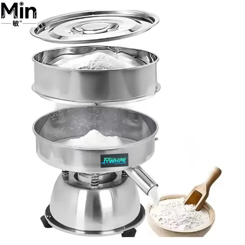 30cm Small Stainless Steel Vibrating Sieving Machine Powder Granule Filtration Separation Screen Lab Equipment