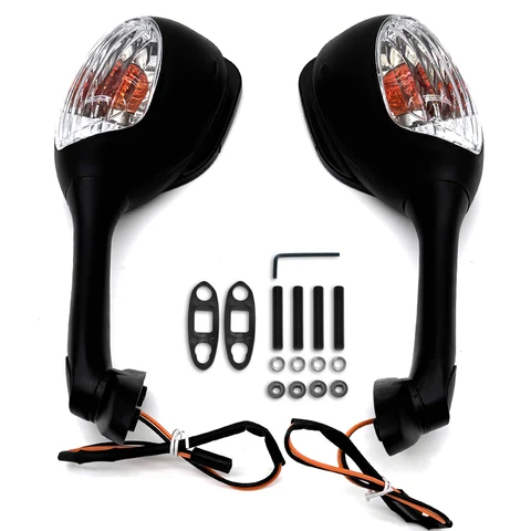 1 Пара Зеркал Заднего Вида С LED-подсветкой Для Мотоциклов SUZUKI GSXR 600 750 1000 Моделей K5-K9, Аксессуары Для Боковых Зеркал