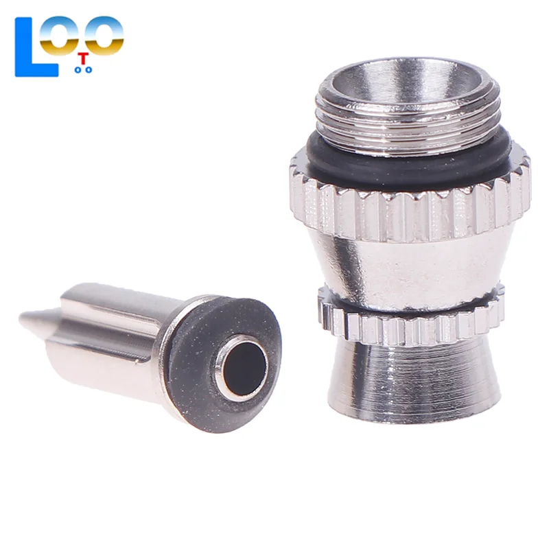 0.3mm 팁 및 커버가 포함된 금속 스프레이 건 노즐 교체 키트, 비충전 스프레이 건 액세서리 세트