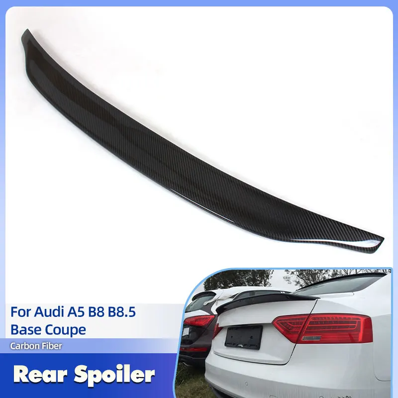 

Car Rear Trunk Spoiler Wings Carbon Fiber for Audi A5 B8 B8.5 Base Coupe 2-Door 2008-2015 Non for S5 Sline Rear Spoiler Wing