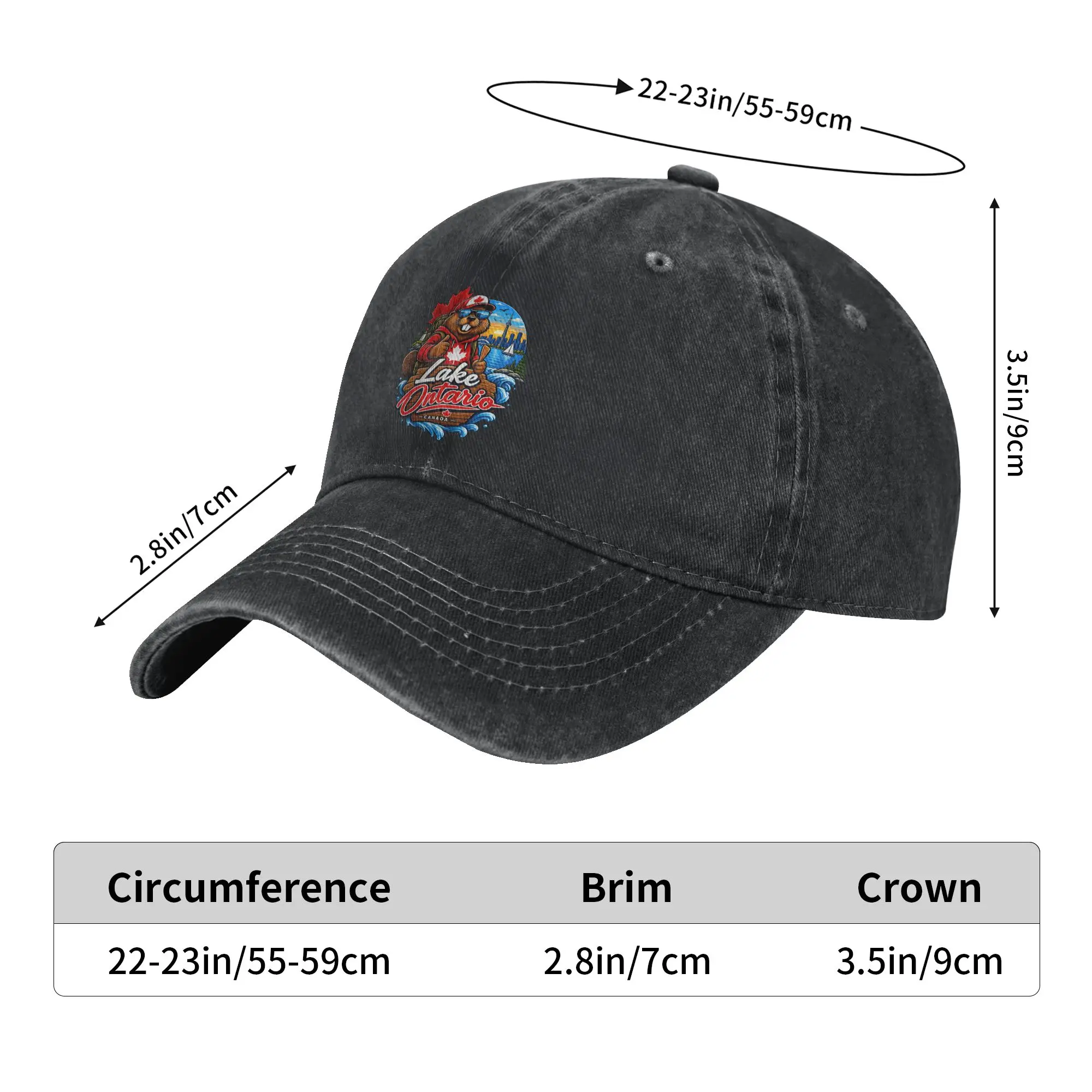 Baseball Cap Still Lake Ontario Forever Animal Beaver Funny Spring y2k Cute Trucker Hat  Men Women Design Kpop Rock Snapback Cap
