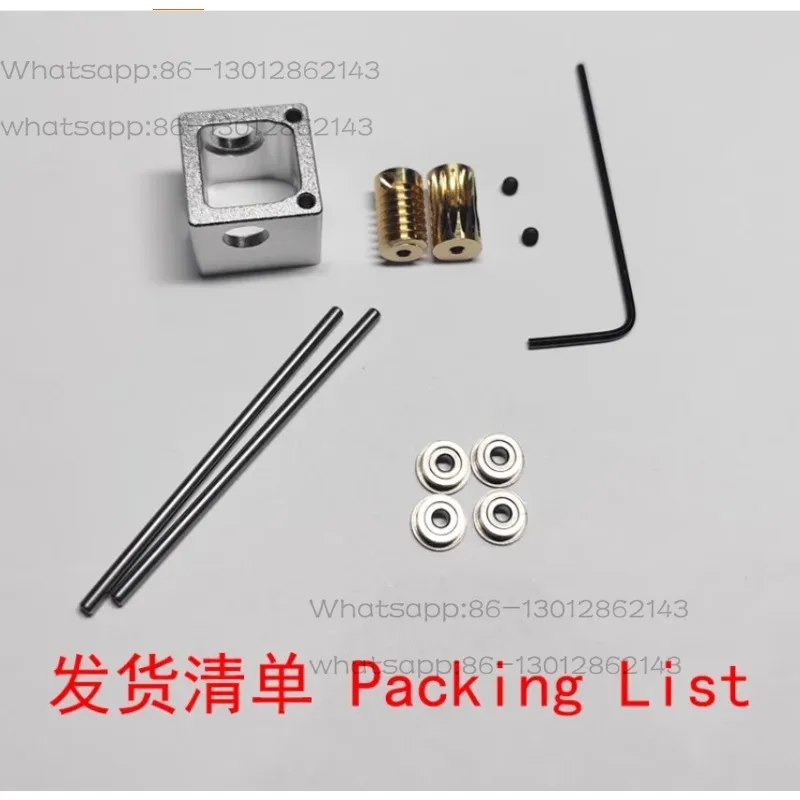 2/3mm Mini Worm Gear Box Right Angle Rotator Small 90 Degree Reduction Gearbox Commutator Transmission Box
