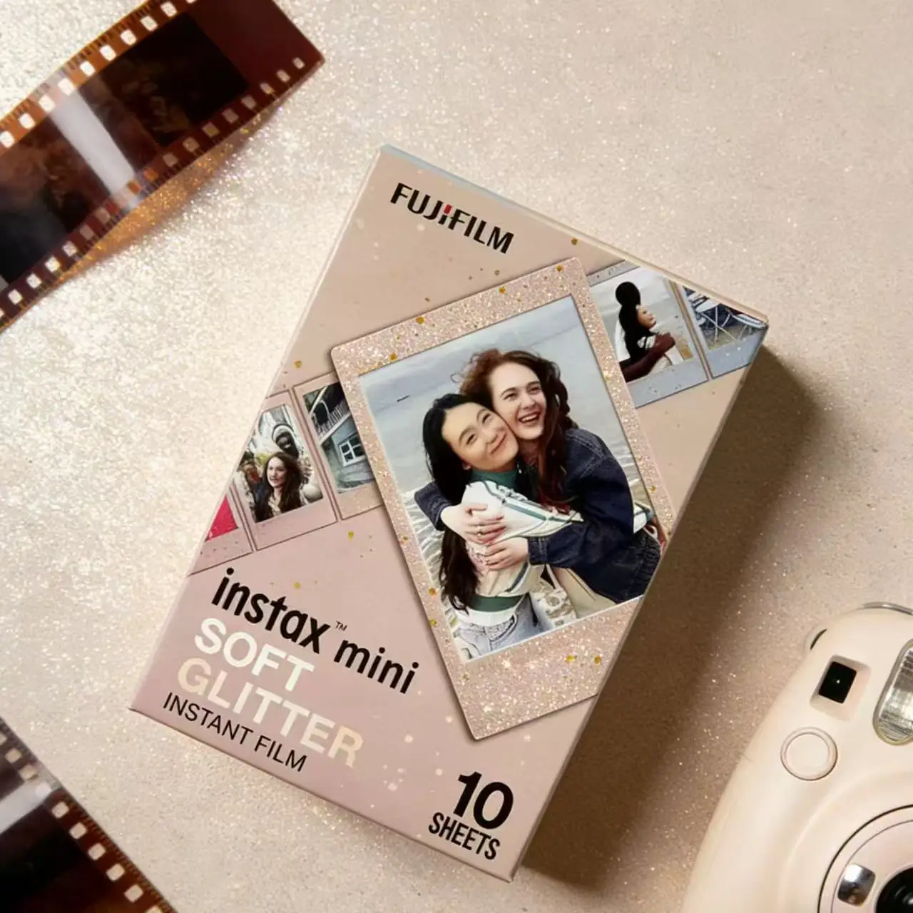 10 20 30Sheets Fujifilm Instax Mini Color Soft Glitter Film Photo 
